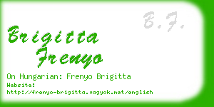 brigitta frenyo business card